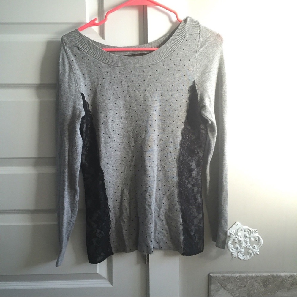 Polka dot and Lace Limited Sweater